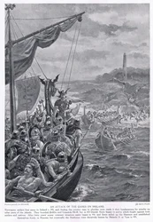 Un attacco dei danesi in Irlanda circa 795 d.C., anni 